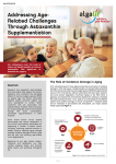 Addressing Age-Related Challenges Through Astaxanthin Supplementation