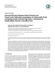 Natural dairy drink based on enriched egg yolk improves sharpness of vision in long term clinical study